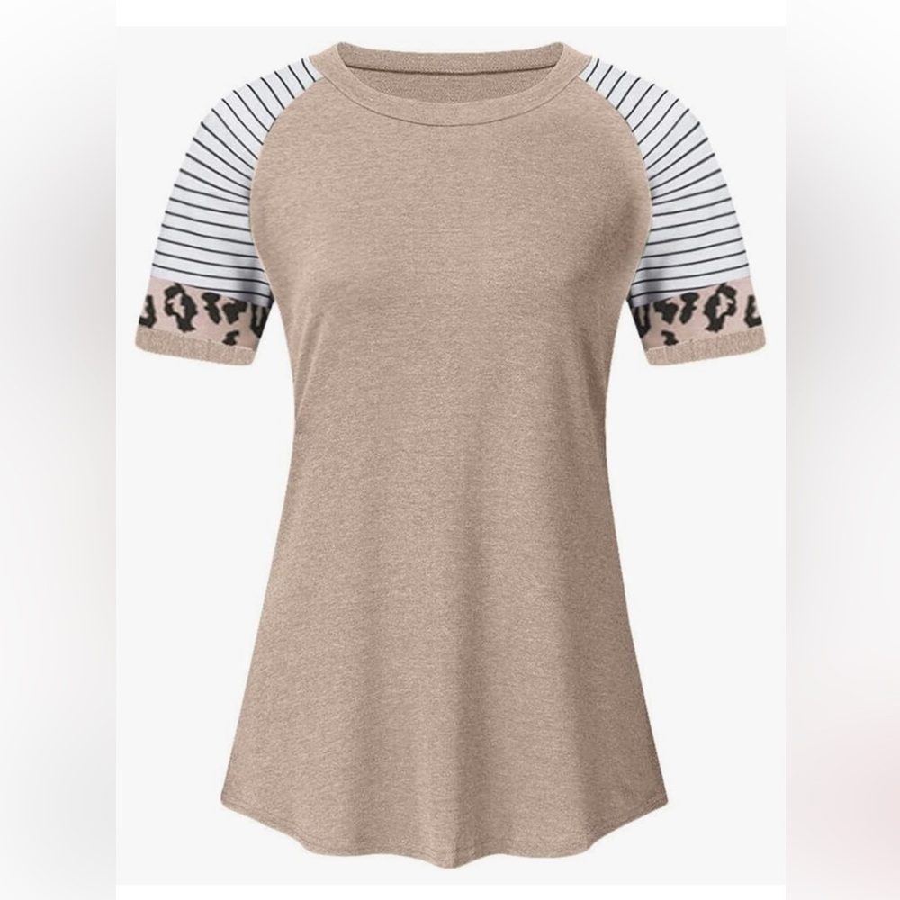 Leopard Print Color Block Tunic - Picture 2 of 5